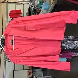 J. Peterman silky pink suit coat size22